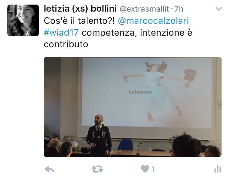 Marco Calzolari al WIAD 2017 Verona-Trento